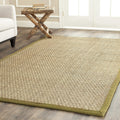 Natural Fiber Area Rug 8x10 - Seagrass Basketweave Design