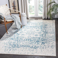 SAFAVIEH Madison Area Rug 5ft 3in x 7ft 6in - Teal & Ivory Snowflake
