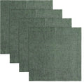 Forest Green Linen Square Placemats Set of 4 - 14 x 14 in
