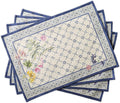 Maison d Hermine Cotton Placemats Set of 4 - Elegant Reusable Table
