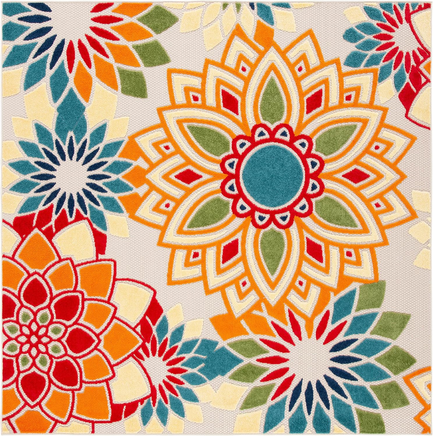 SAFAVIEH Cabana Collection Area Rug - Stylish Floral Design