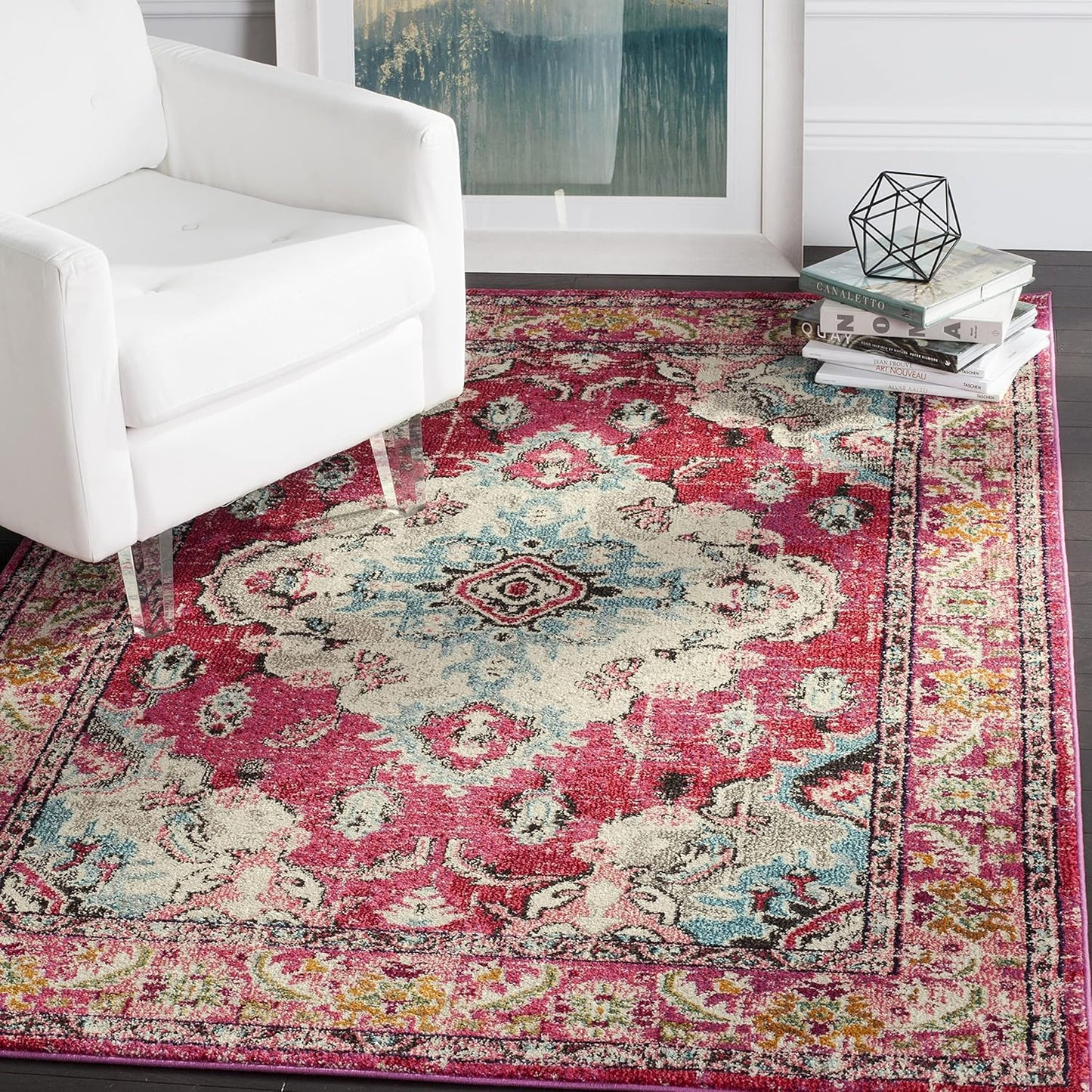 SAFAVIEH Monaco Collection Accent Rug - Boho Chic Design