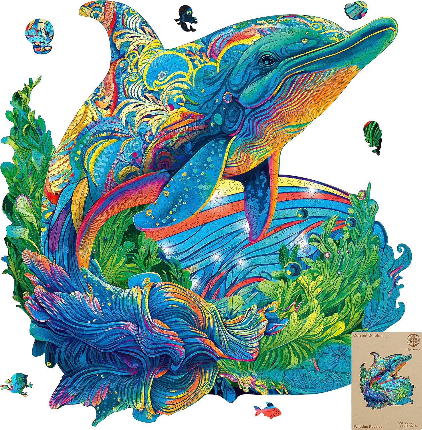 Unique Shaped Dolphin Jigsaw Puzzles for Family Fun and Games