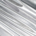 Silver Polyester Metallic Foil Lame Spandex Fabric - 4-Way Stretch