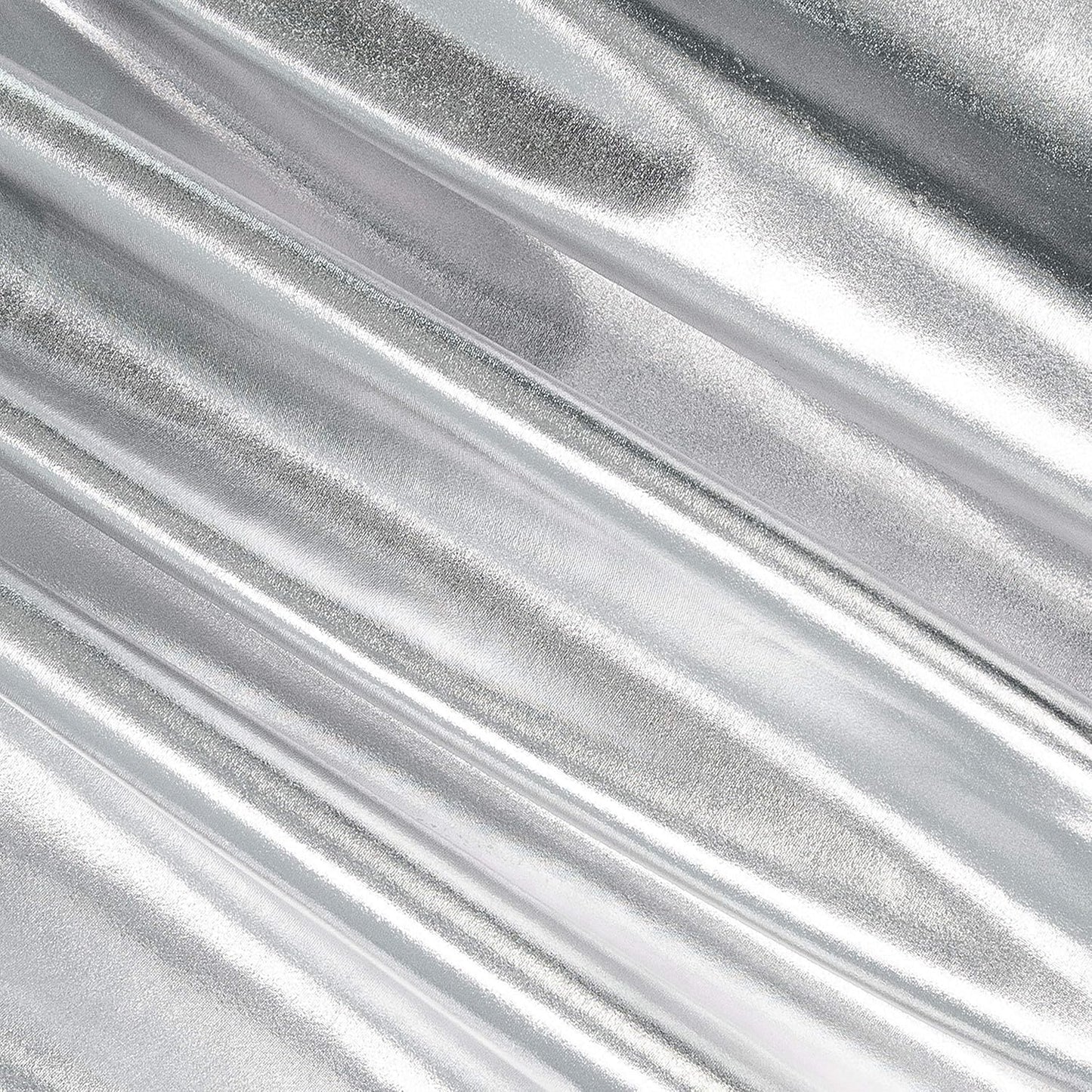Silver Polyester Fabric for Dancewear and Costumes - 60in Wide