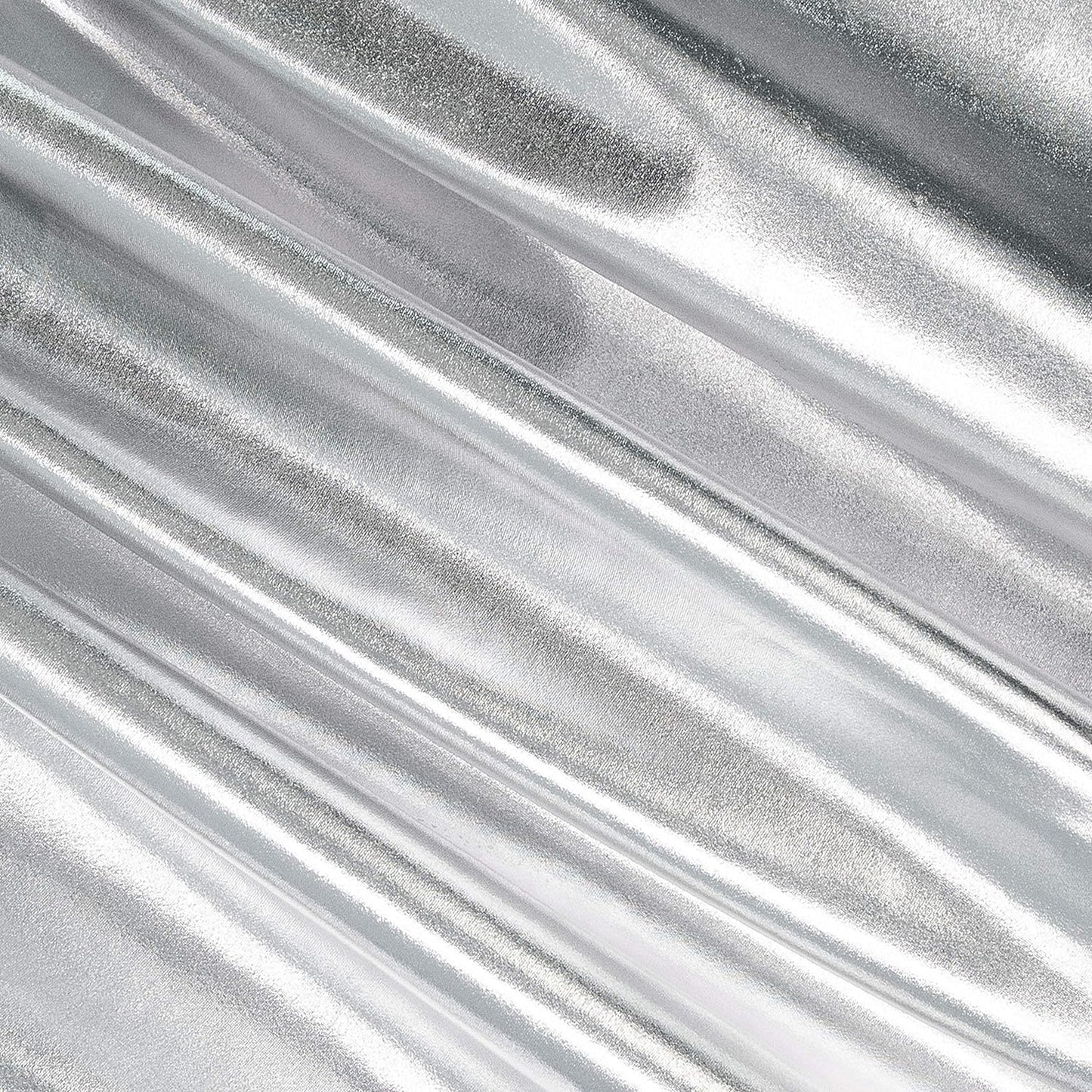 Silver Polyester Fabric for Dancewear, Costumes & Decoration