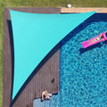 ColourTree 18ft x 18ft x 25.5ft Turquoise Right Triangle Sun Shade