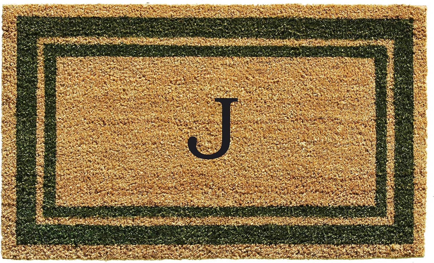 Calloway Mills Monogram Doormat 24in x 36in Sage Green J