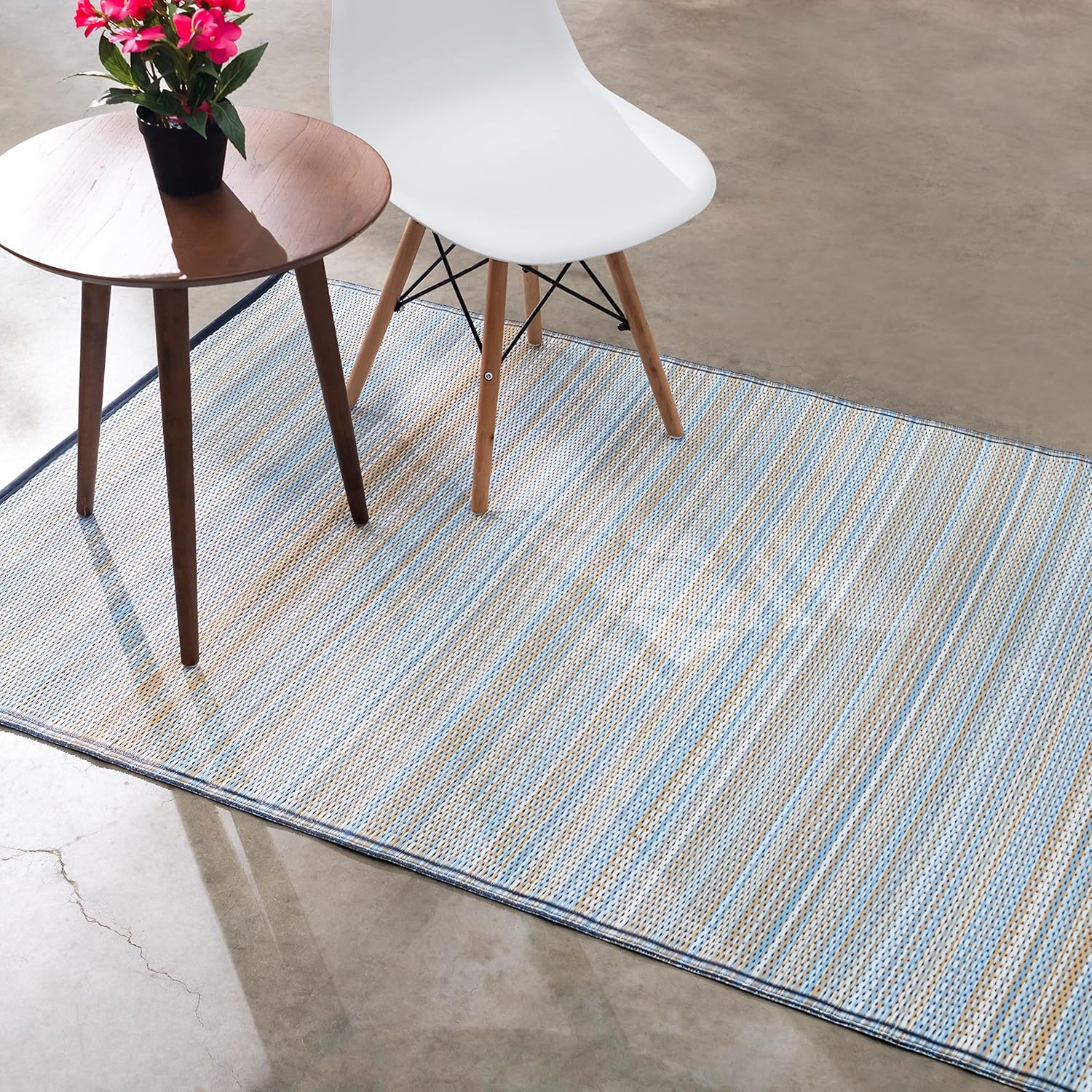Fab Habitat Outdoor Rug - Waterproof, Fade Resistant, Reversible