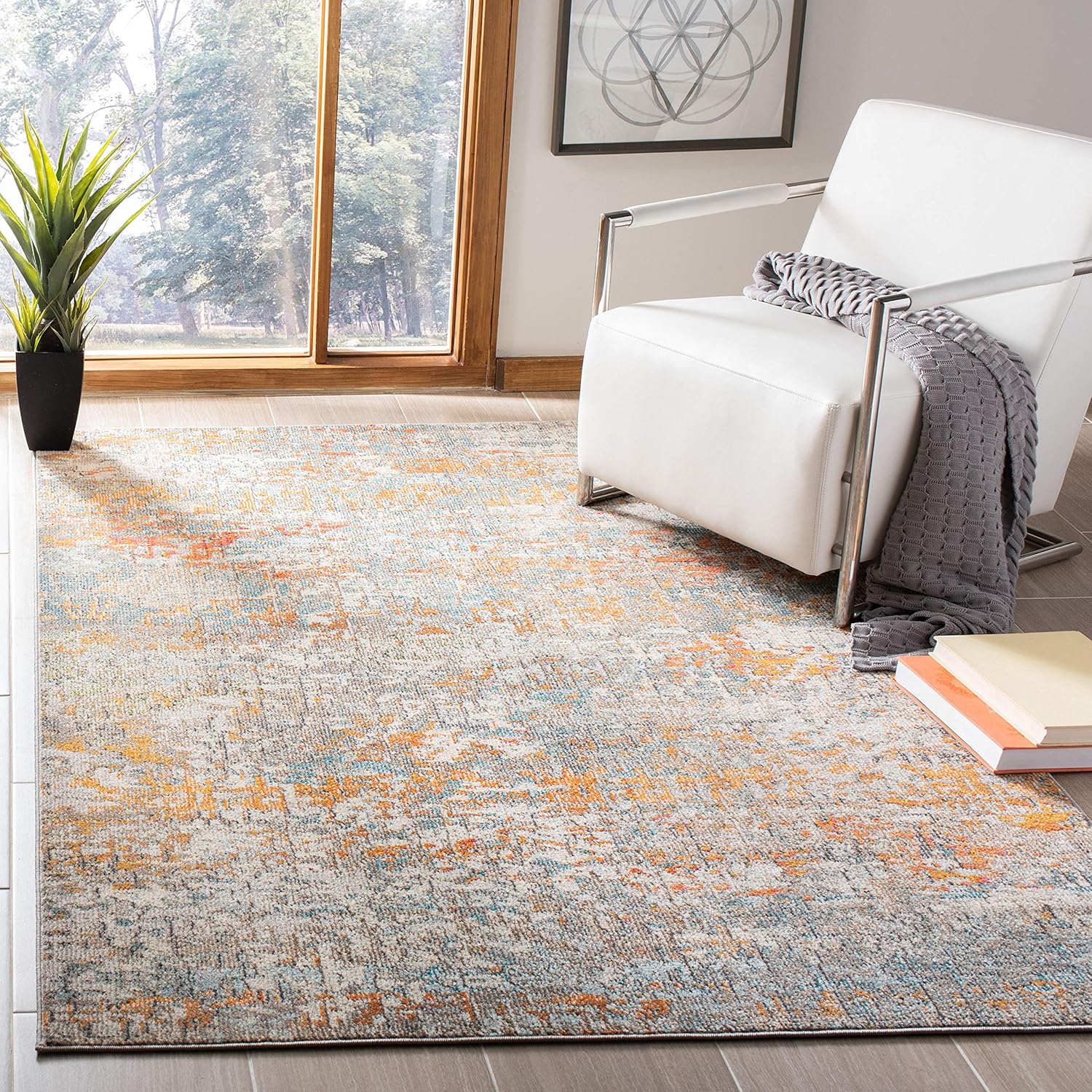 SAFAVIEH Madison Collection Area Rug - Modern Abstract Design