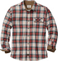 100% Cotton Men's Flannel Shirt Long Sleeve Button Down - Classic Buck