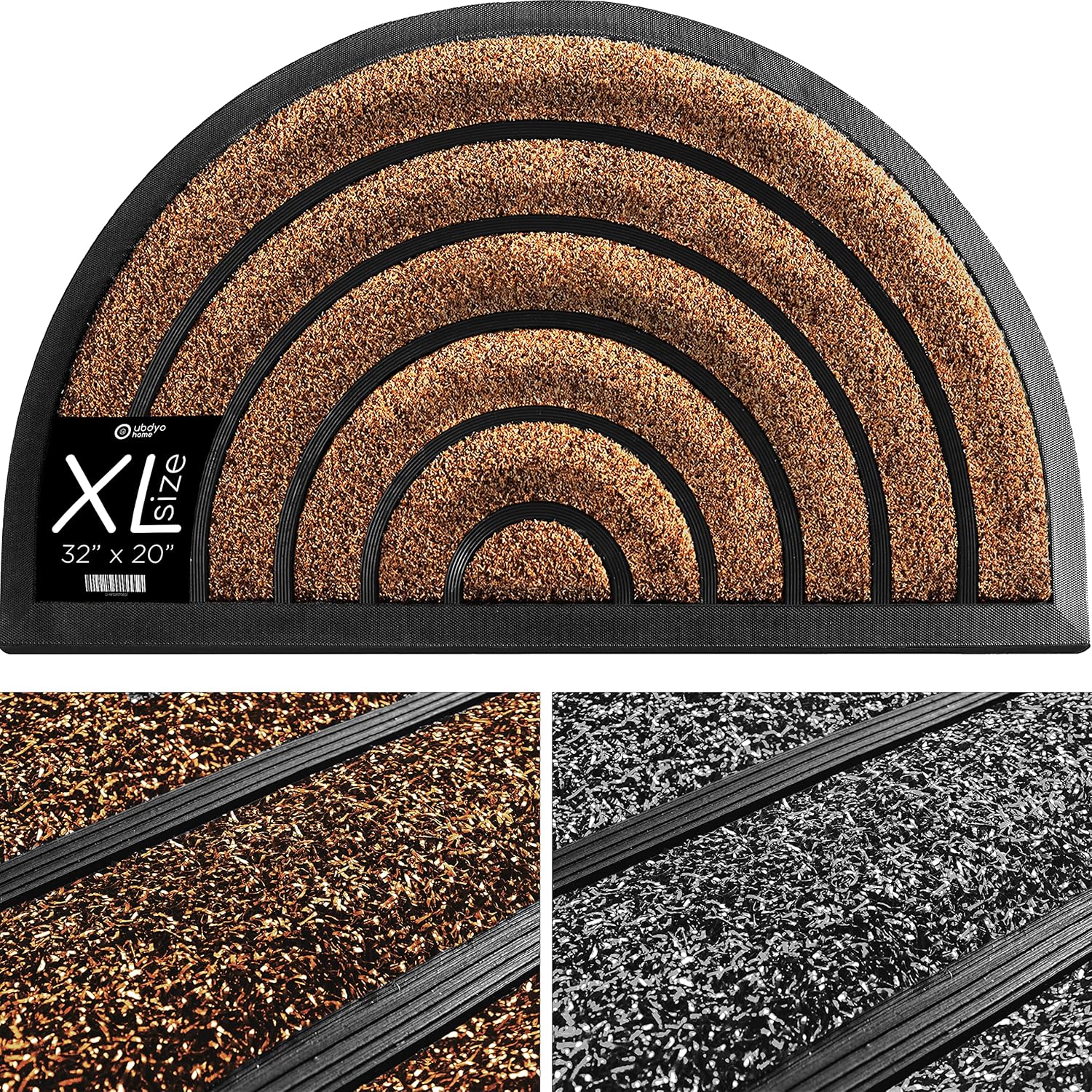 Durable Welcome Doormat for Indoor and Outdoor Use - 32x20in