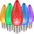 Set of 500 C9 LED Christmas Lights Multi-Colored - Bright Retro Glow