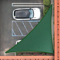 Right Triangle 9ft x 14ft x 16.6ft Green Sun Shade Sail - Tight