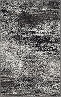 Adirondack Accent Rug 2ft 6in x 4ft - Modern Silver Black Abstract