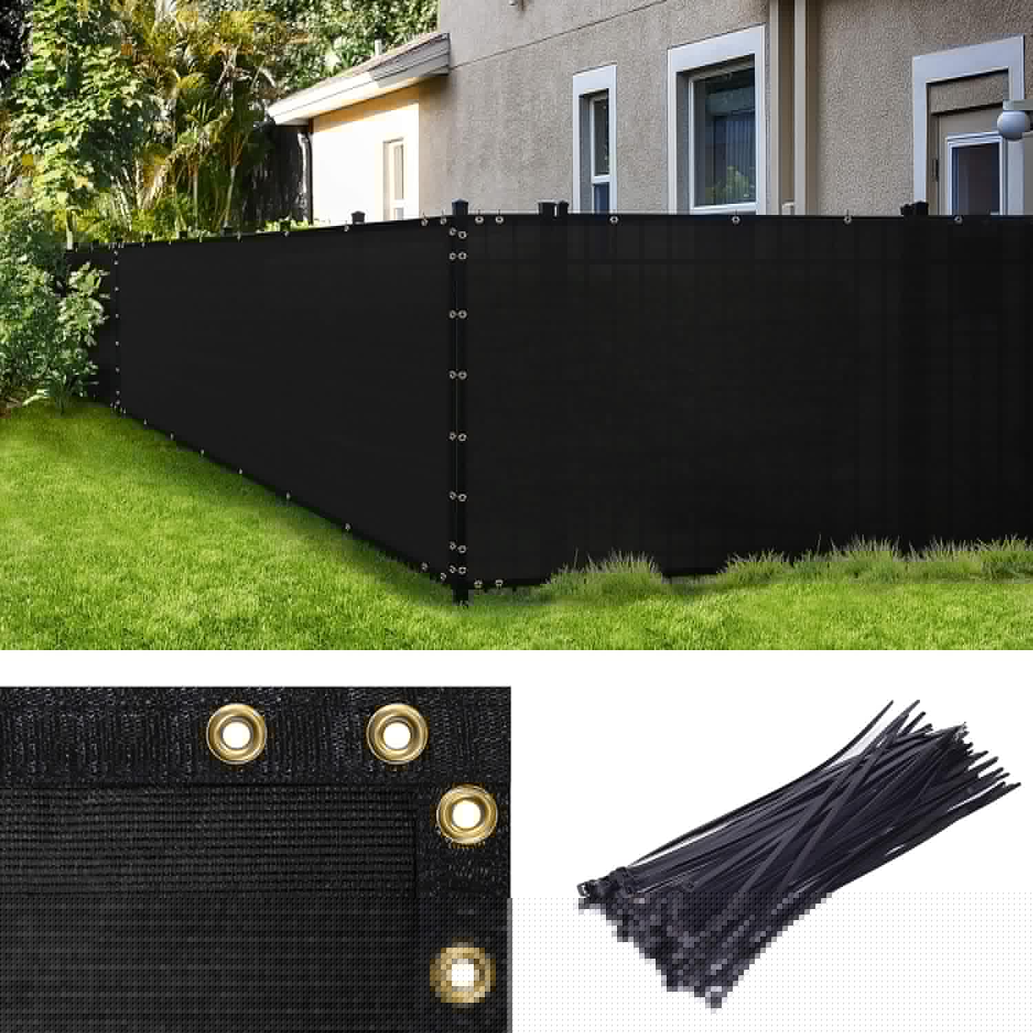 Amgo Custom Made 4ft x 103ft Black Fence Privacy Screen Review