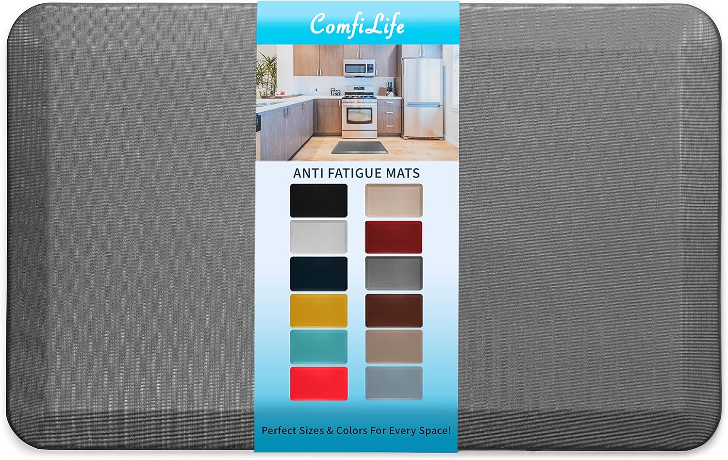 ComfiLife Anti Fatigue Floor Mat for Kitchen and Office Use