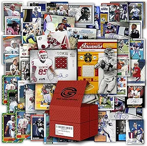 Football Cards Collection Gift Set with 100 Unique Cards