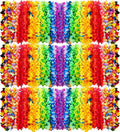 150 Count Hawaiian Lei Bulk - Colorful Tropical Luau Party Favors