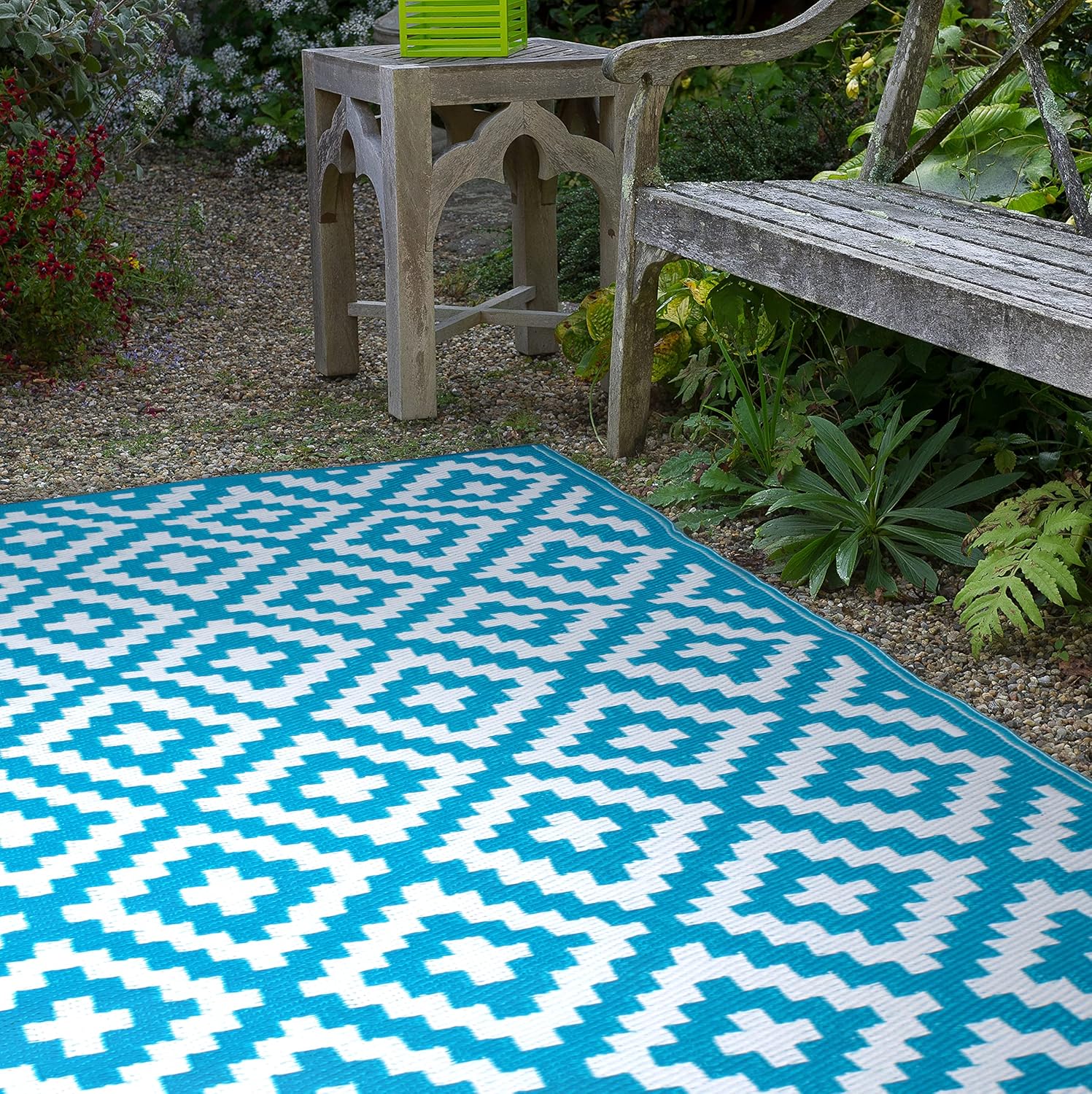 Premium Reversible Outdoor Rug - Waterproof & Fade Resistant