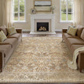 HUGEAR 6x9 Floral Machine Washable Area Rug - Soft Low Pile