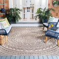 Courtyard Collection Area Rug 7ft1 Square - Durable Indoor/Outdoor