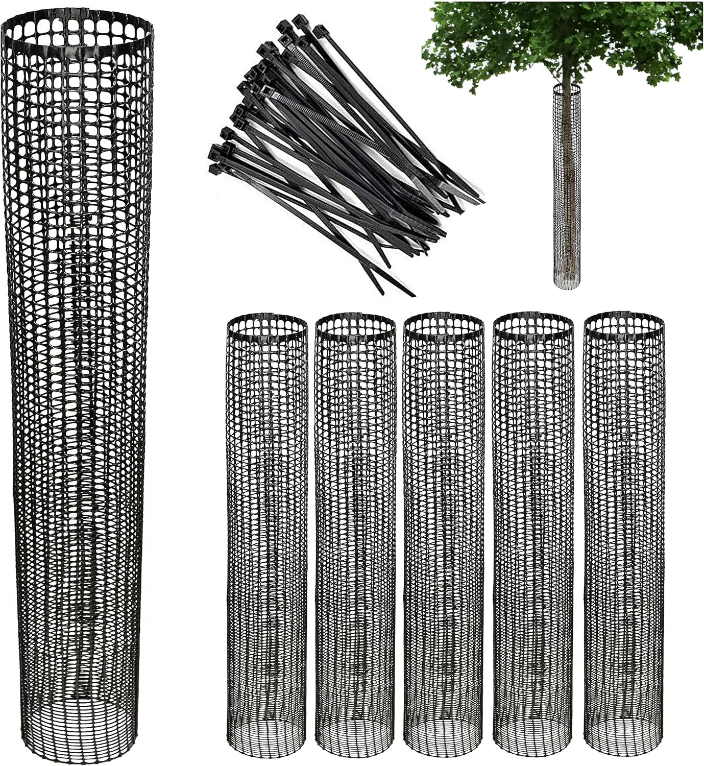 Mesh Tree Bark Protector Guard 36 Inches Tall for Tree Care