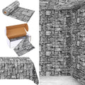300 Ft x 54 in Stone Wall Tablecloth Roll - Realistic Brick Backdrop