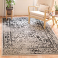 Adirondack Collection Area Rug 6ft x 9ft - Grey & Black Oriental