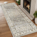 Washable Hallway Runner Rug with Non-Slip Backing for Home