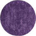 SAFAVIEH Milan Shag Collection 4ft Round Purple Area Rug