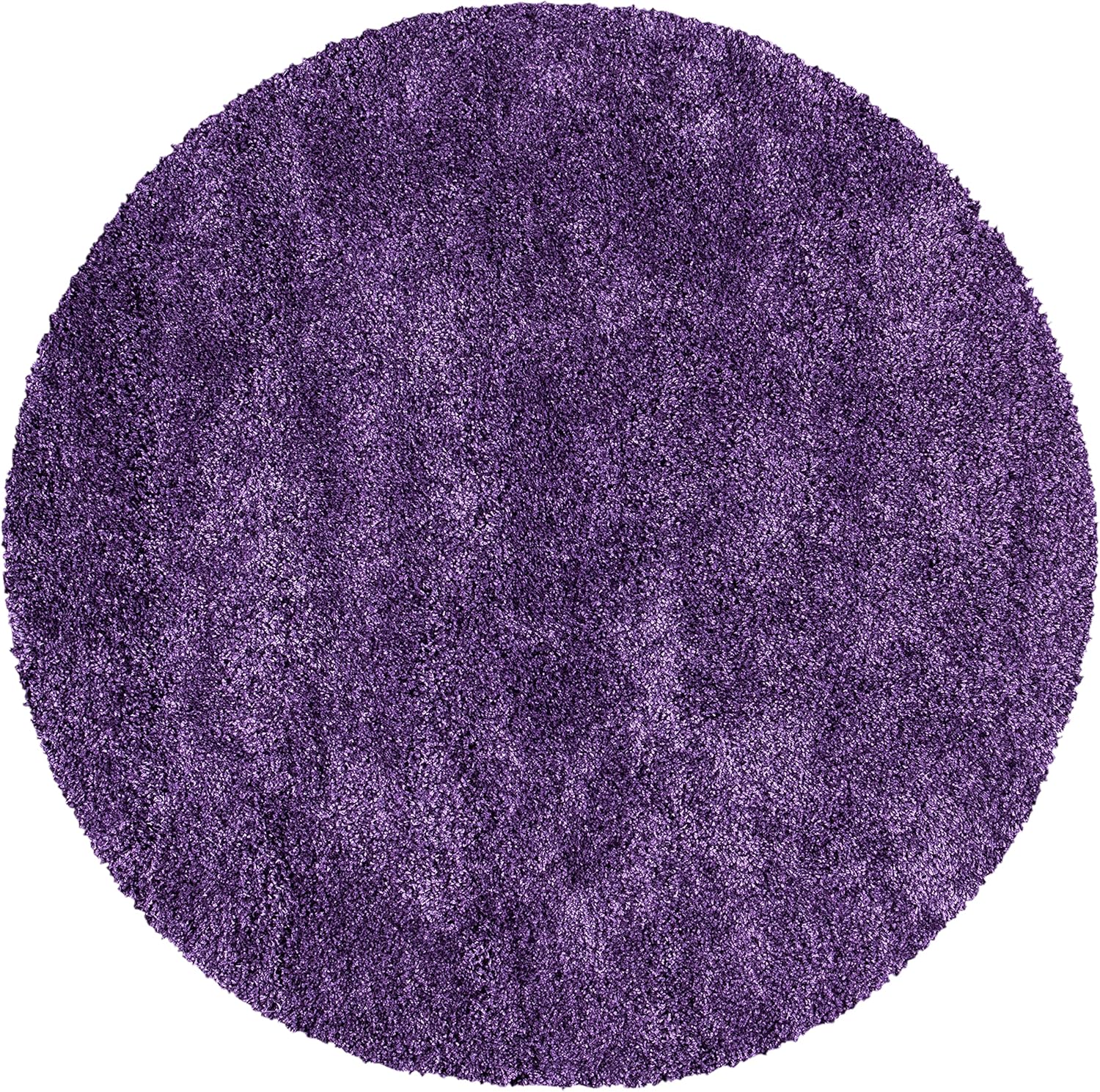 SAFAVIEH Milan Shag Collection 4ft Round Purple Area Rug