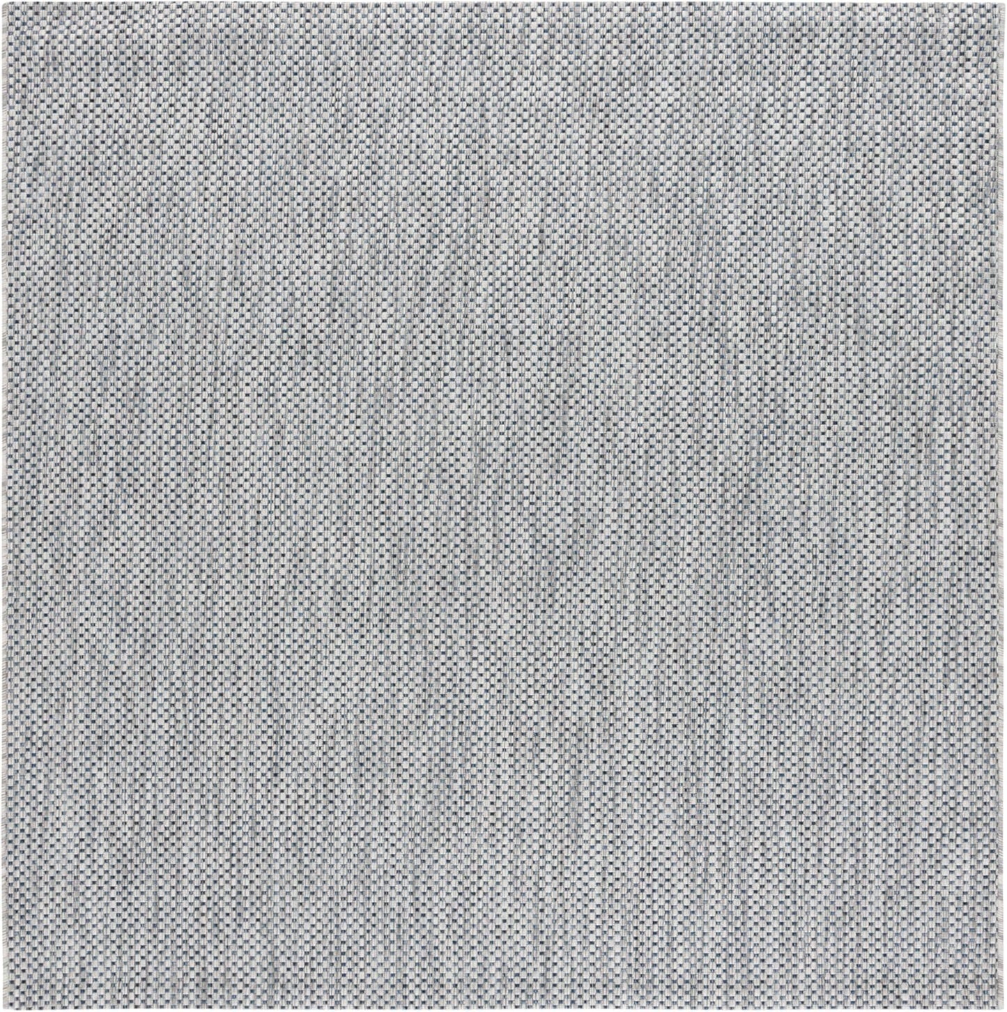 SAFAVIEH Courtyard Collection 7ft 1in Square Grey/Navy Mat Review