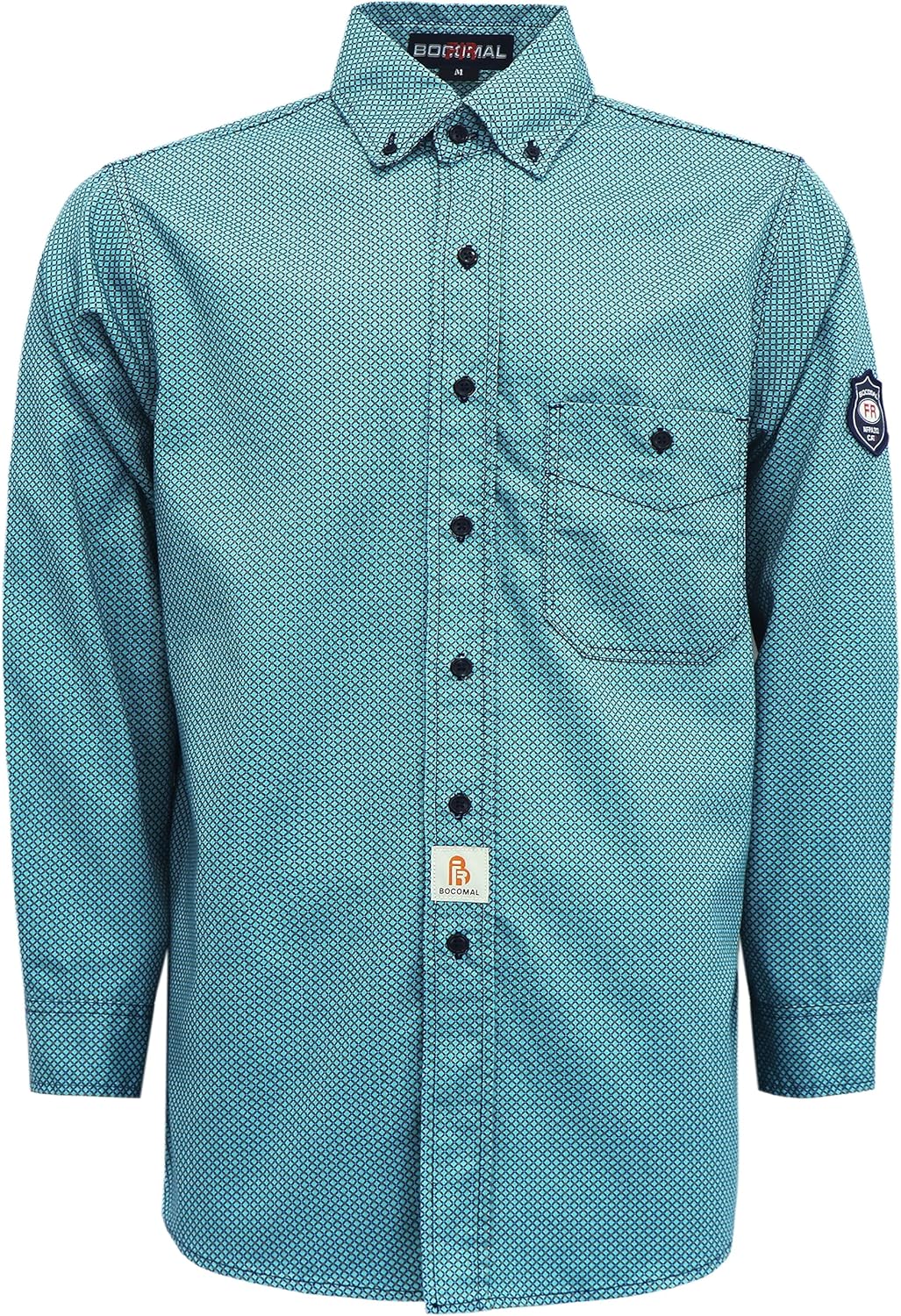 BOCOMAL FR Shirts for Men - Flame Resistant Cotton Workwear