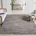 SAFAVIEH Rag Rug Collection Area Rug 9ft x 12ft - Handmade Boho Stripe