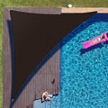 ColourTree 20ft x 20ft x 28.3ft Brown Right Triangle Sun Shade Sail