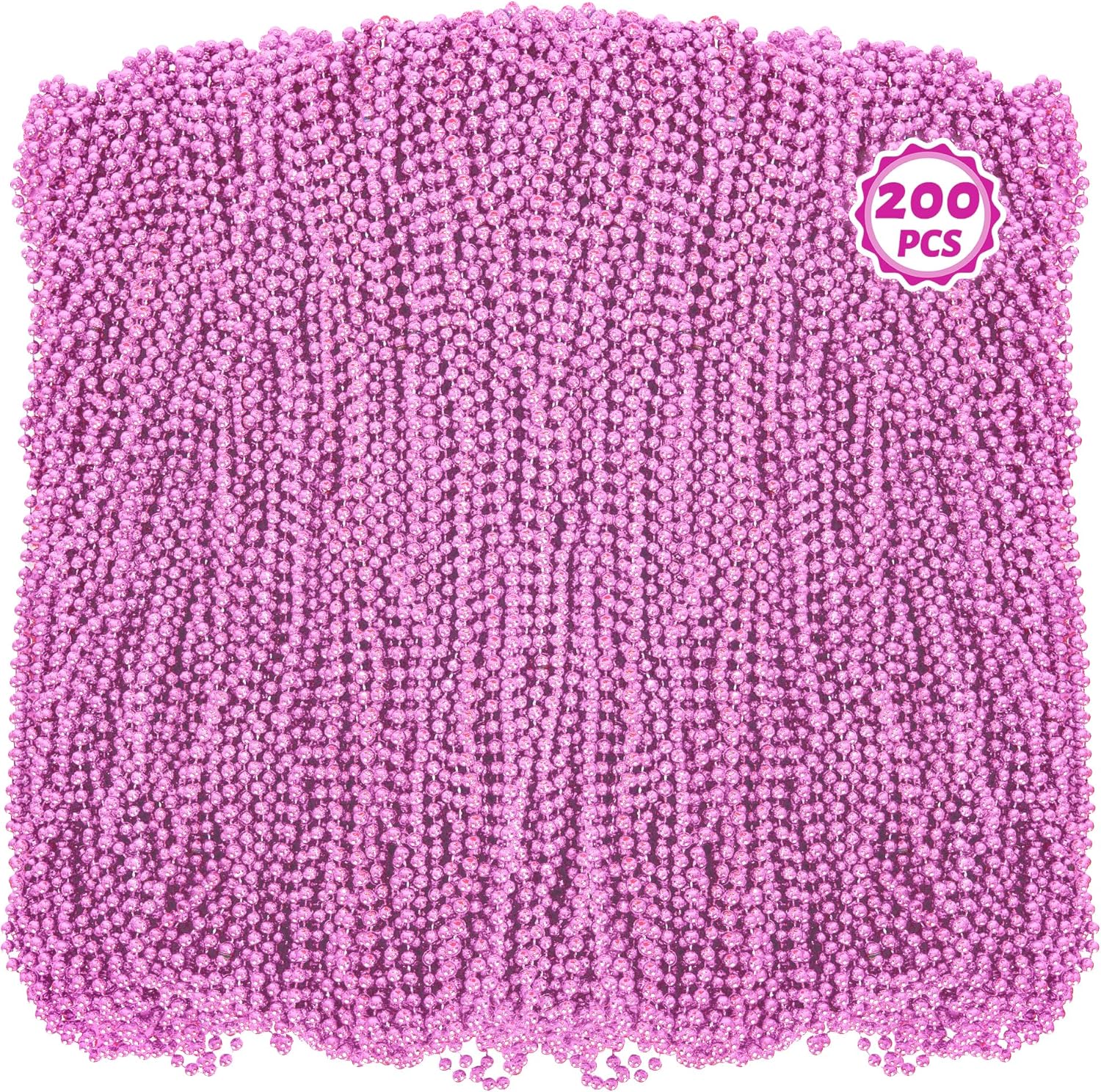 200PCS Mardi Gras Beads Bulk for Parties and Celebrations