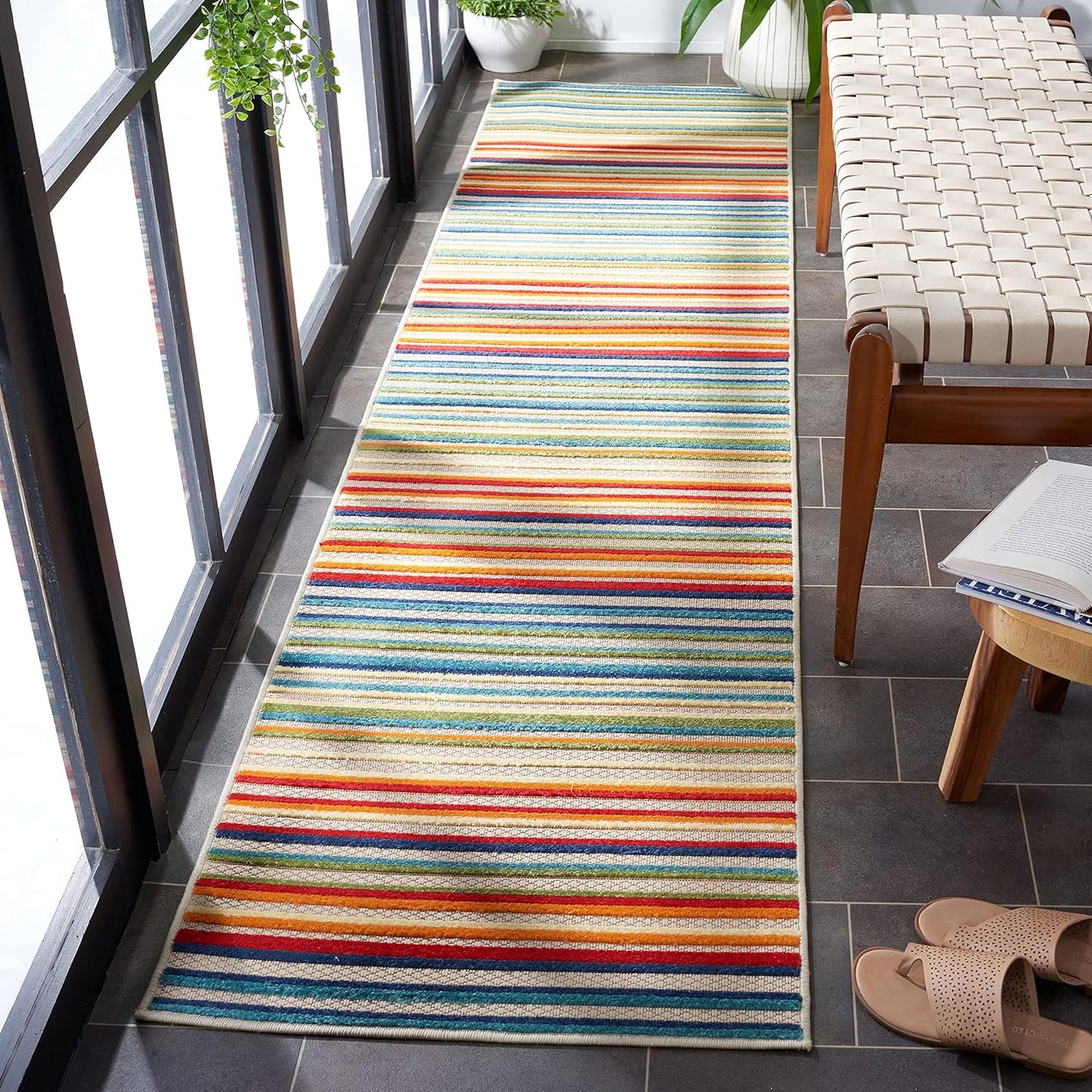 SAFAVIEH Cabana Collection Runner Rug - Stylish & Durable Design