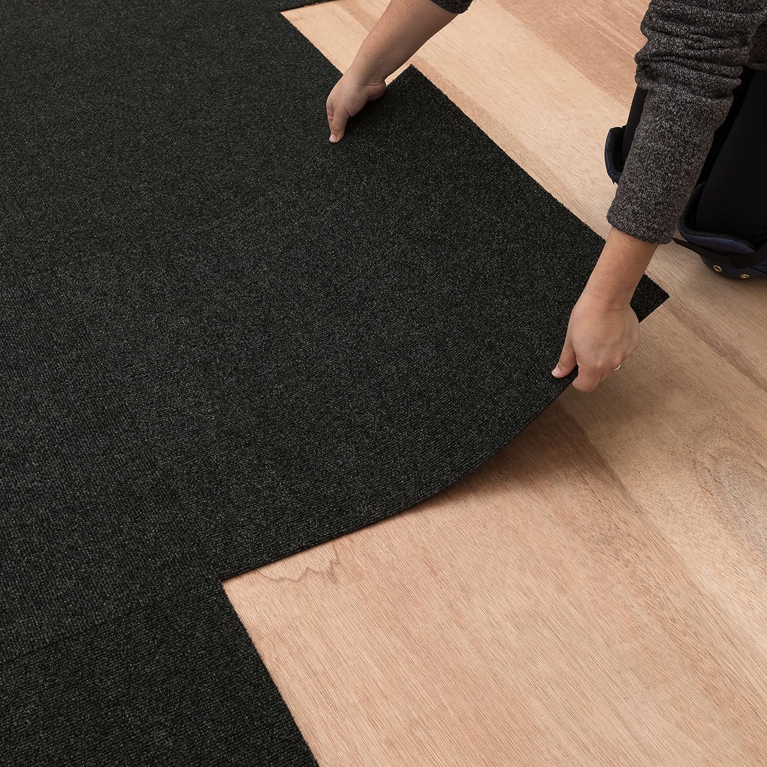 Peel and Stick Carpet Tile for Indoor/Outdoor Use by Mohawk Home