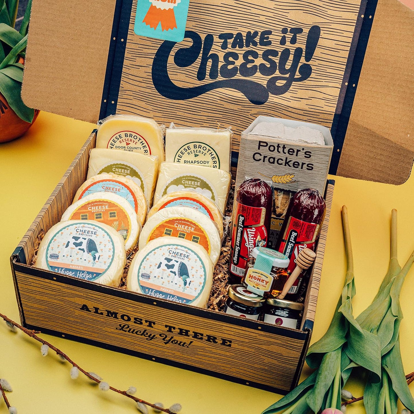 Cheese Bros Deluxe Charcuterie Gift Box for Cheese Lovers