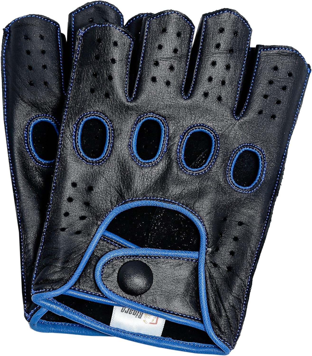 Fingerless Leather Gloves for Men - Perfect for Riding and Style