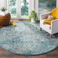 Evoke Collection 9 ft Round Area Rug - Durable, Non-Shedding
