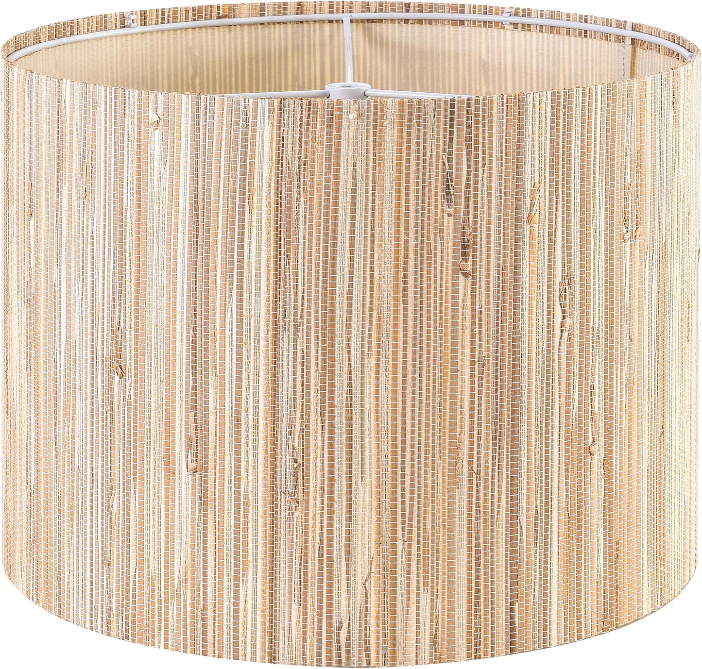 GOSO 13 Inch Straw Boho Lamp Shade for Table and Floor Lamps