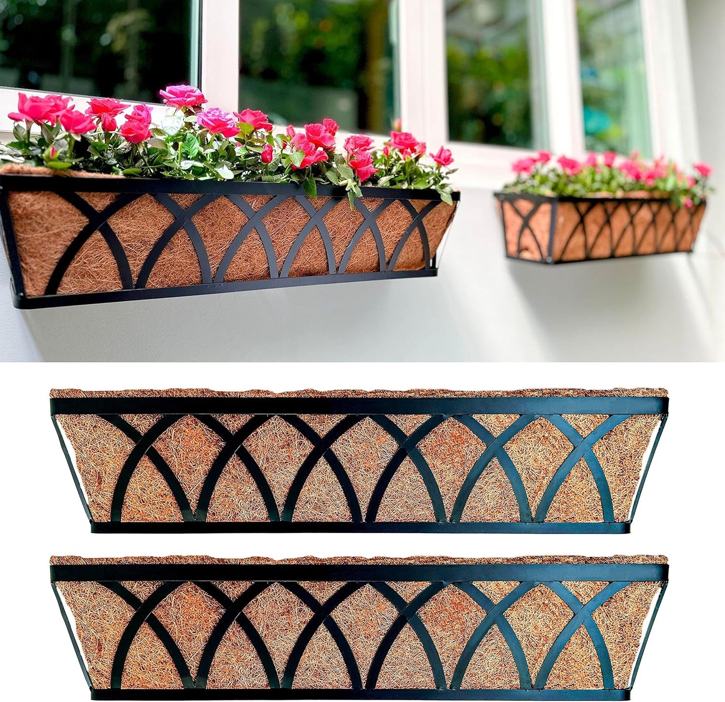 LaLaGreen Wall Hanging Planters for Outdoor Flower Display
