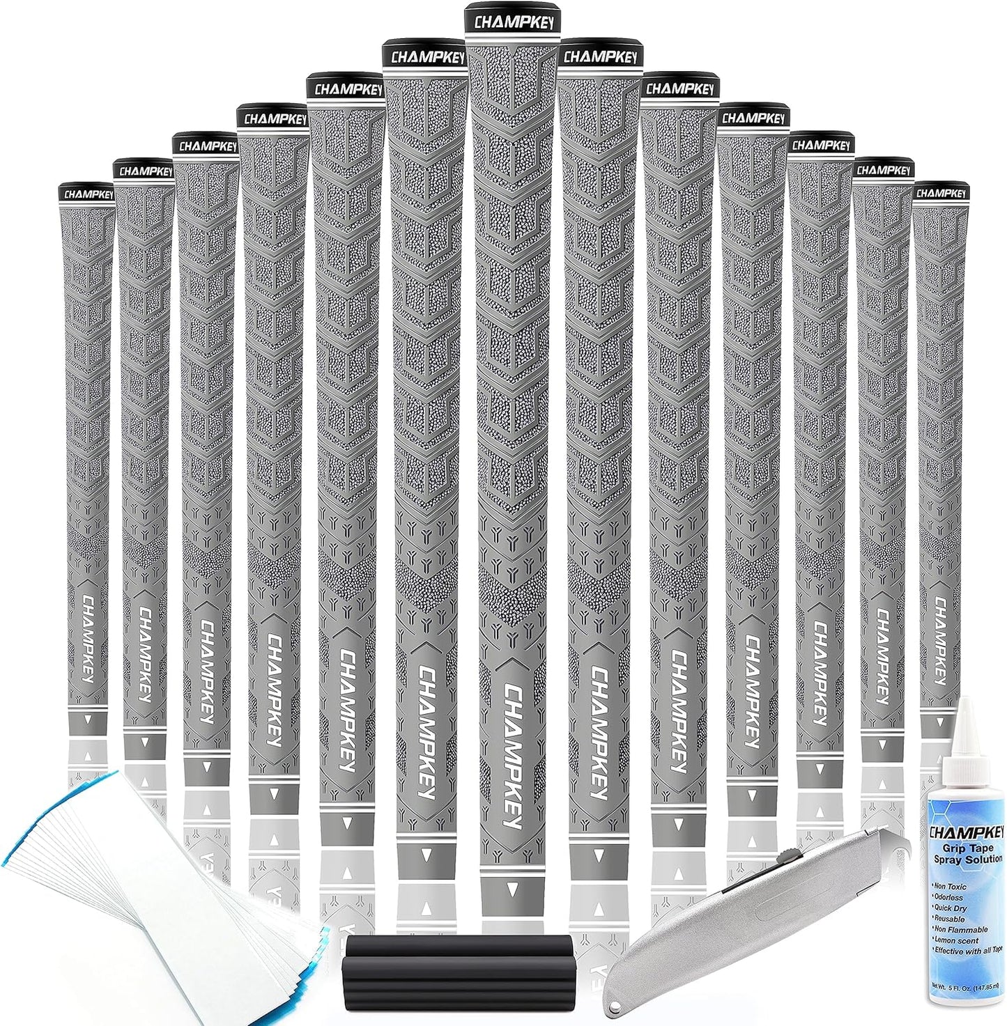 CHAMPKEY Y-PRO Golf Grips 13 Pack for Ultimate Control