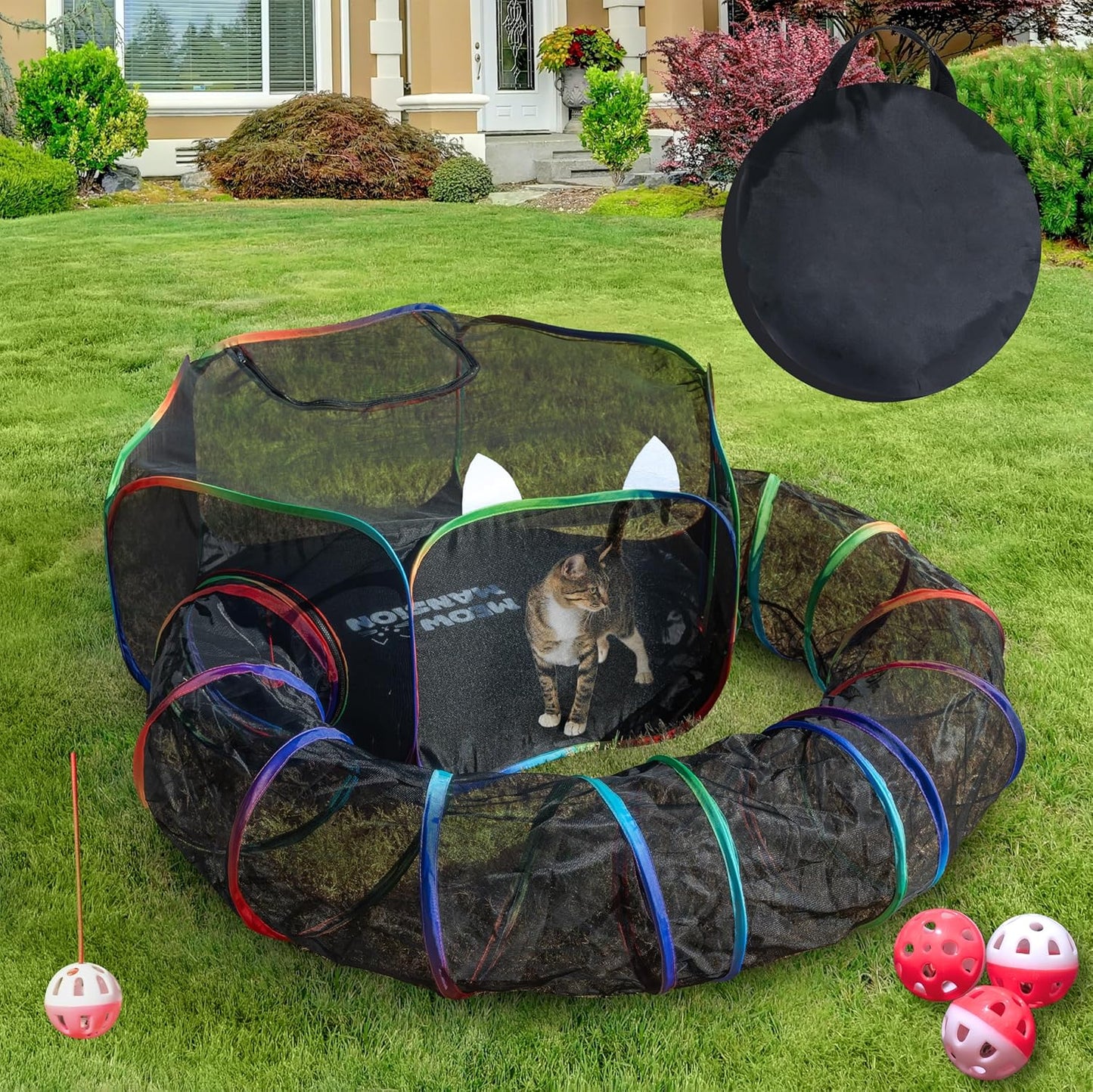 Portable Cat Tent Playpen for Fun Indoor & Outdoor Adventures