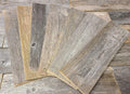 Rustic Weathered Reclaimed Wood Planks for DIY Crafts - Thin 20-Pack
