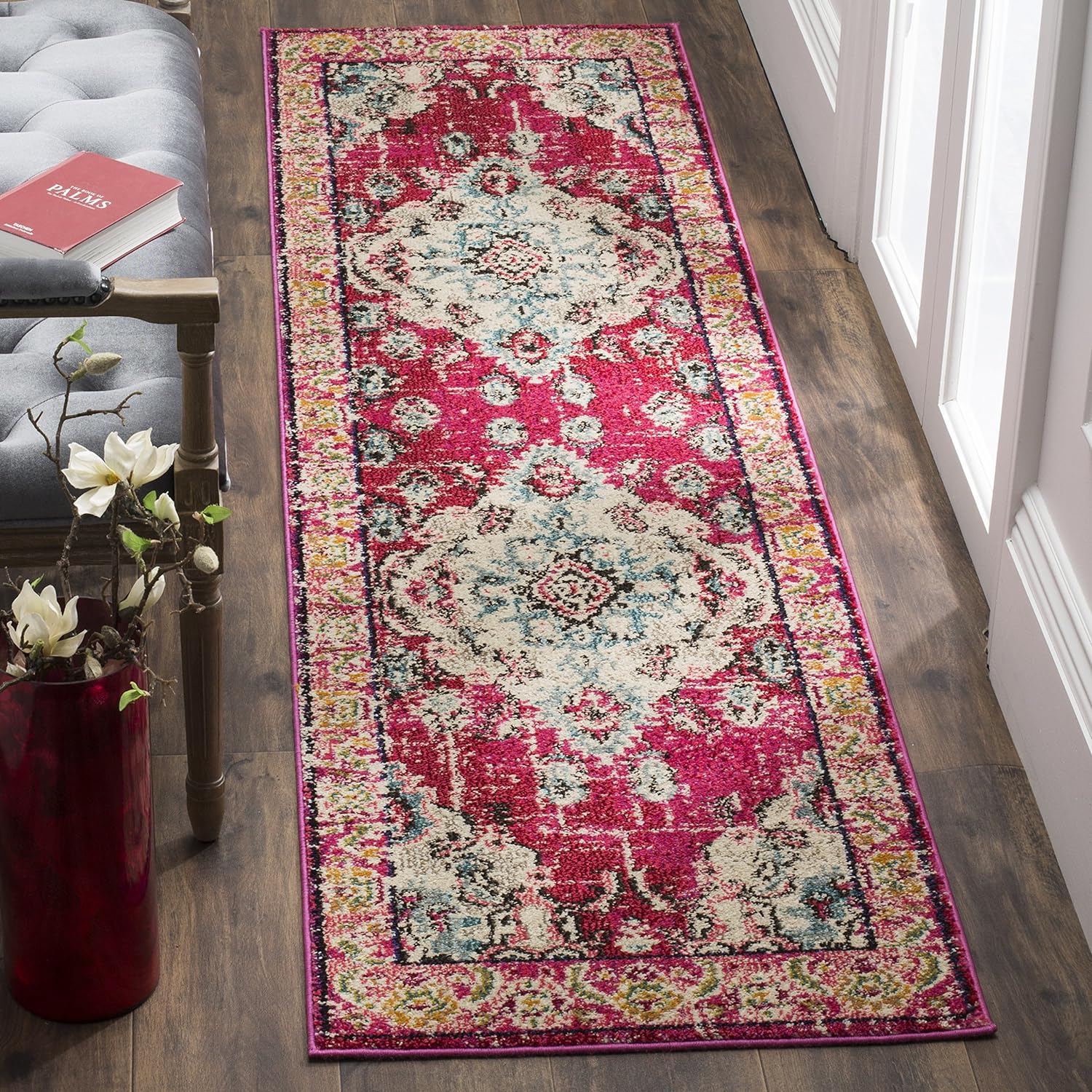 SAFAVIEH Monaco Collection Runner Rug - Boho Chic Design