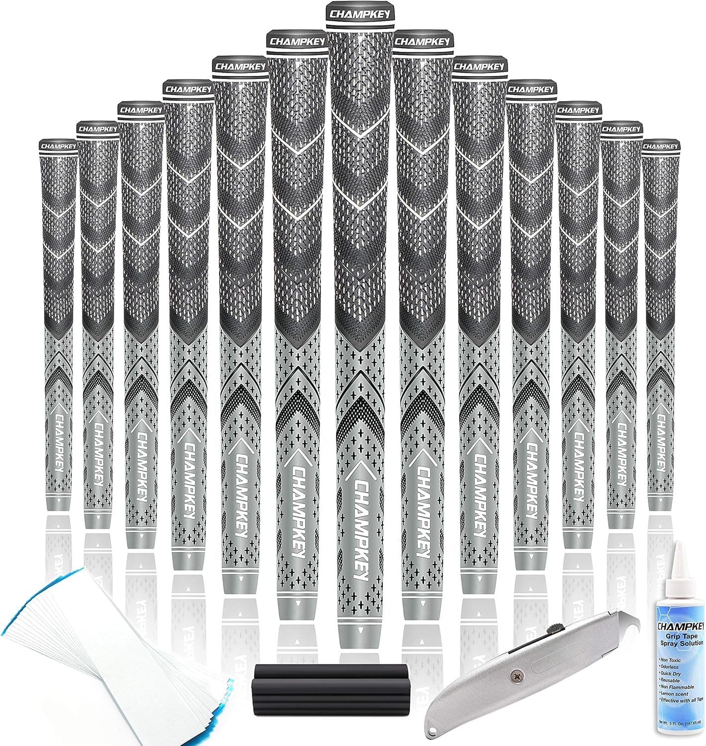 CHAMPKEY Golf Grips 13 Pack for All Weather Control and Comfort