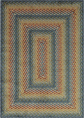 Maples Rugs Marion Bohemian Braid Print Area Rug 5ft x 7ft - Low Pile